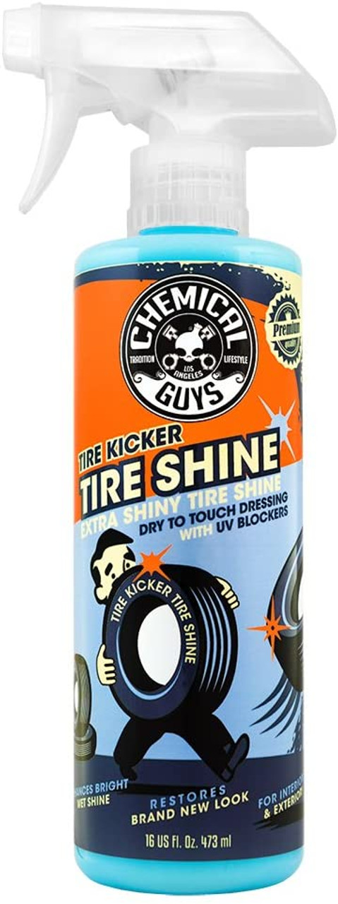 Chemical Guys Wheel Cleaner & Tire Protectant Bundle with (1) 16 oz  TVD11316 Tire Kicker Tire Shine and (1) 16 oz CLD10616 Sticky Citrus Gel  Wheel Cleaner (2 Items)