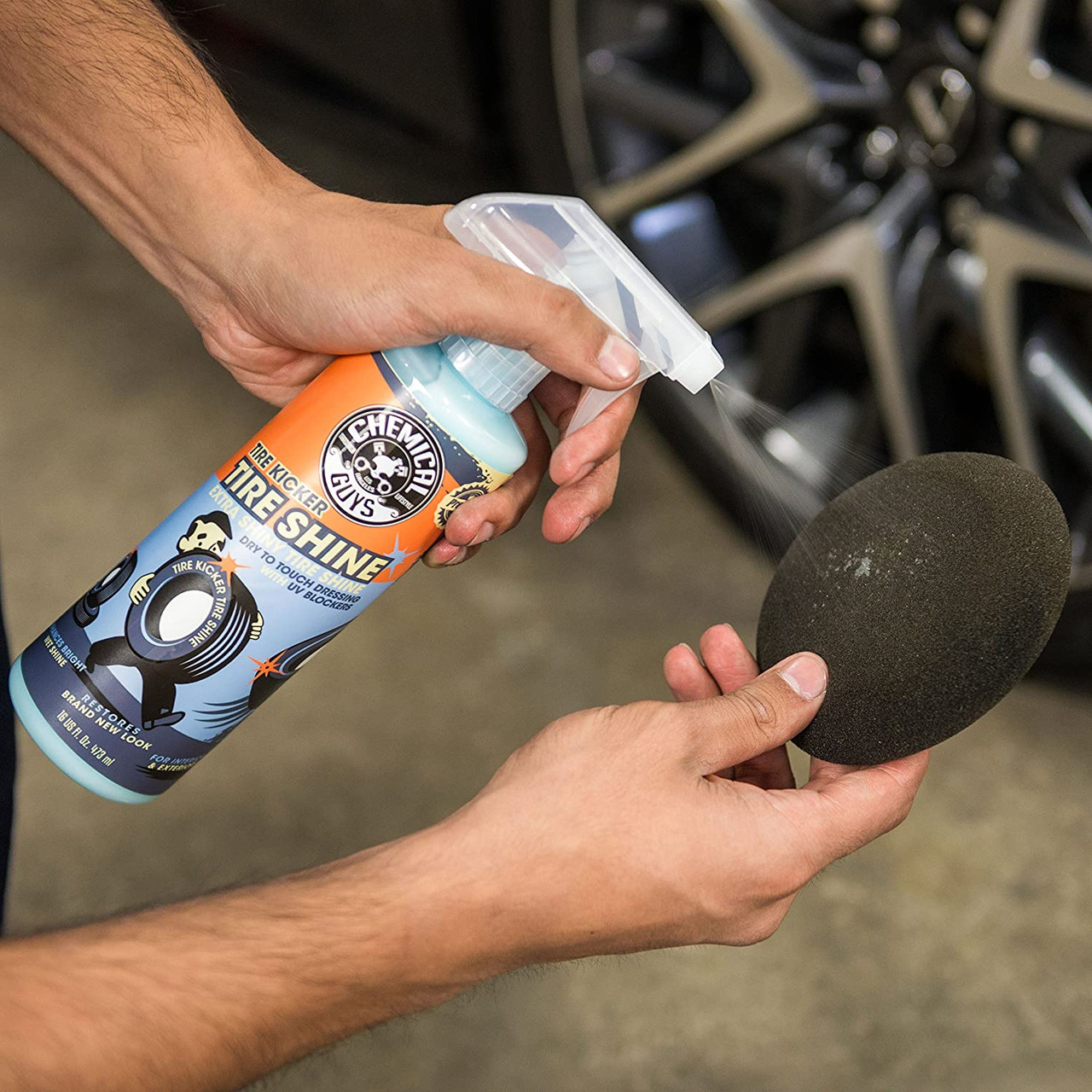 Chemical Guys on Instagram: Give your tires a kick of rich shine with Tire  Kicker!⁣ ⁣ Tire Kicker Tire Shine delivers a fresh kick long lasting wet  shine and protection to keep