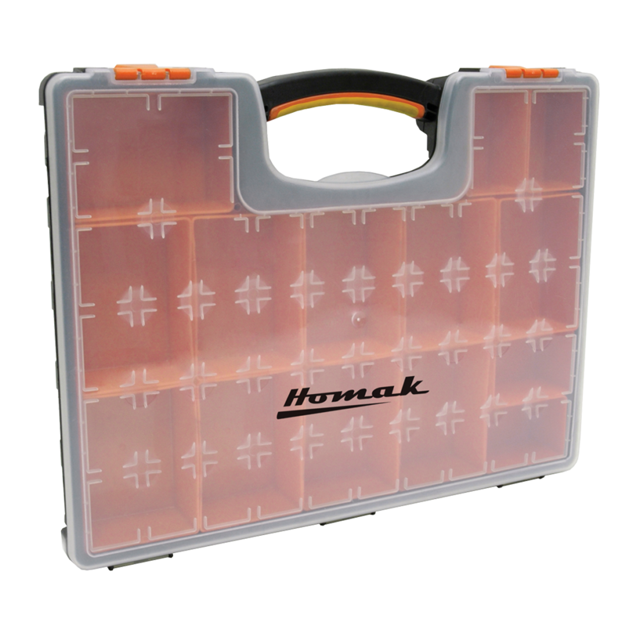 Homak HA01122238 取り外し可能なビン 22 個付きプラスチックツールストレージ JB Tools