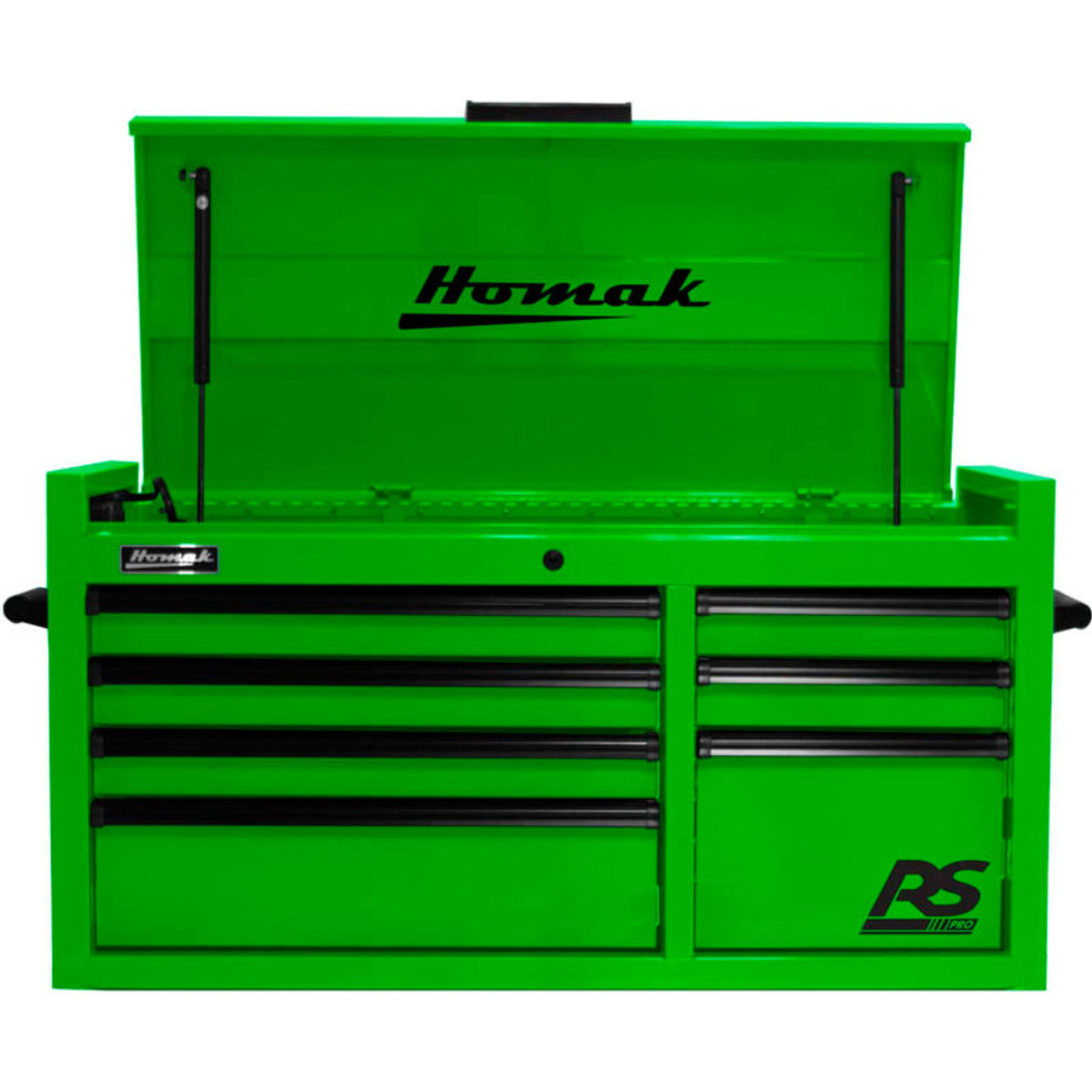 Homak LG02004173 RS Pro Series 40.5 X 23.5 X 21.37 -7 Drawer Green Tool  Chest
