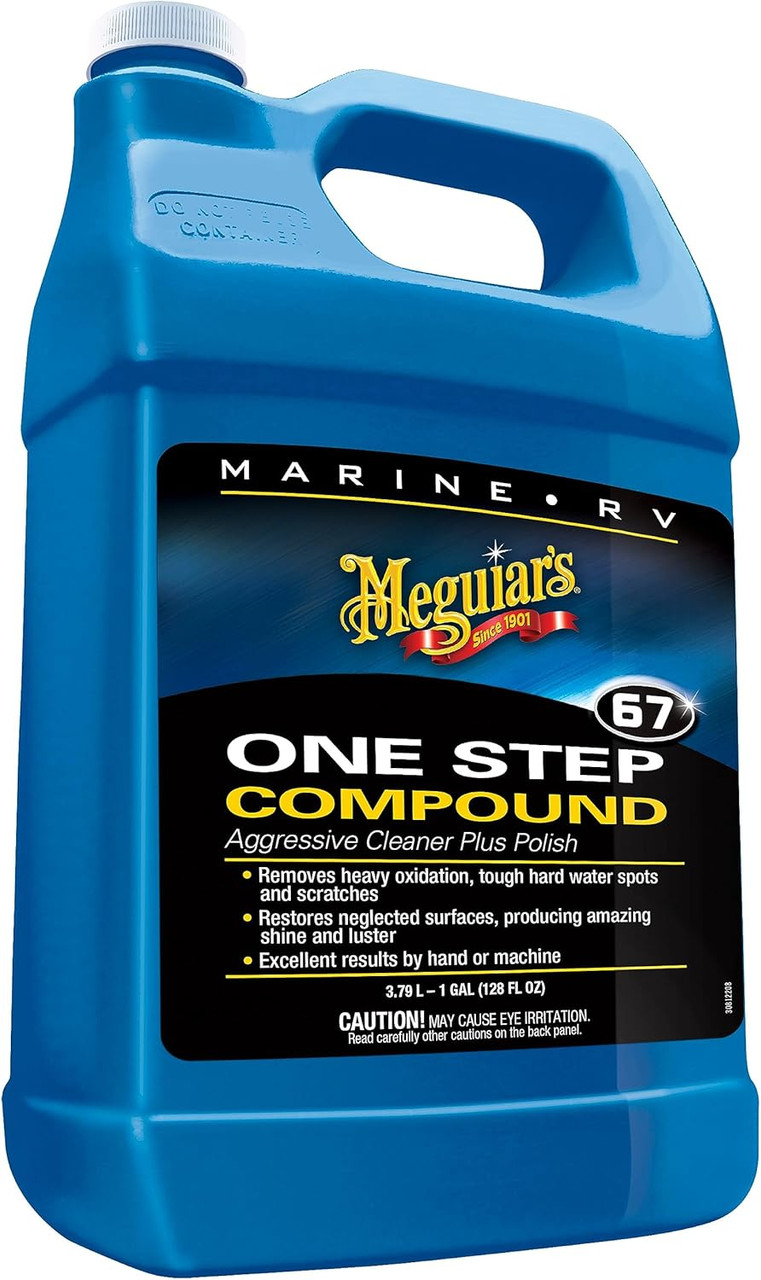 Meguiar's M6701 Marine One-Step Compound 1 Gal | JB Tools