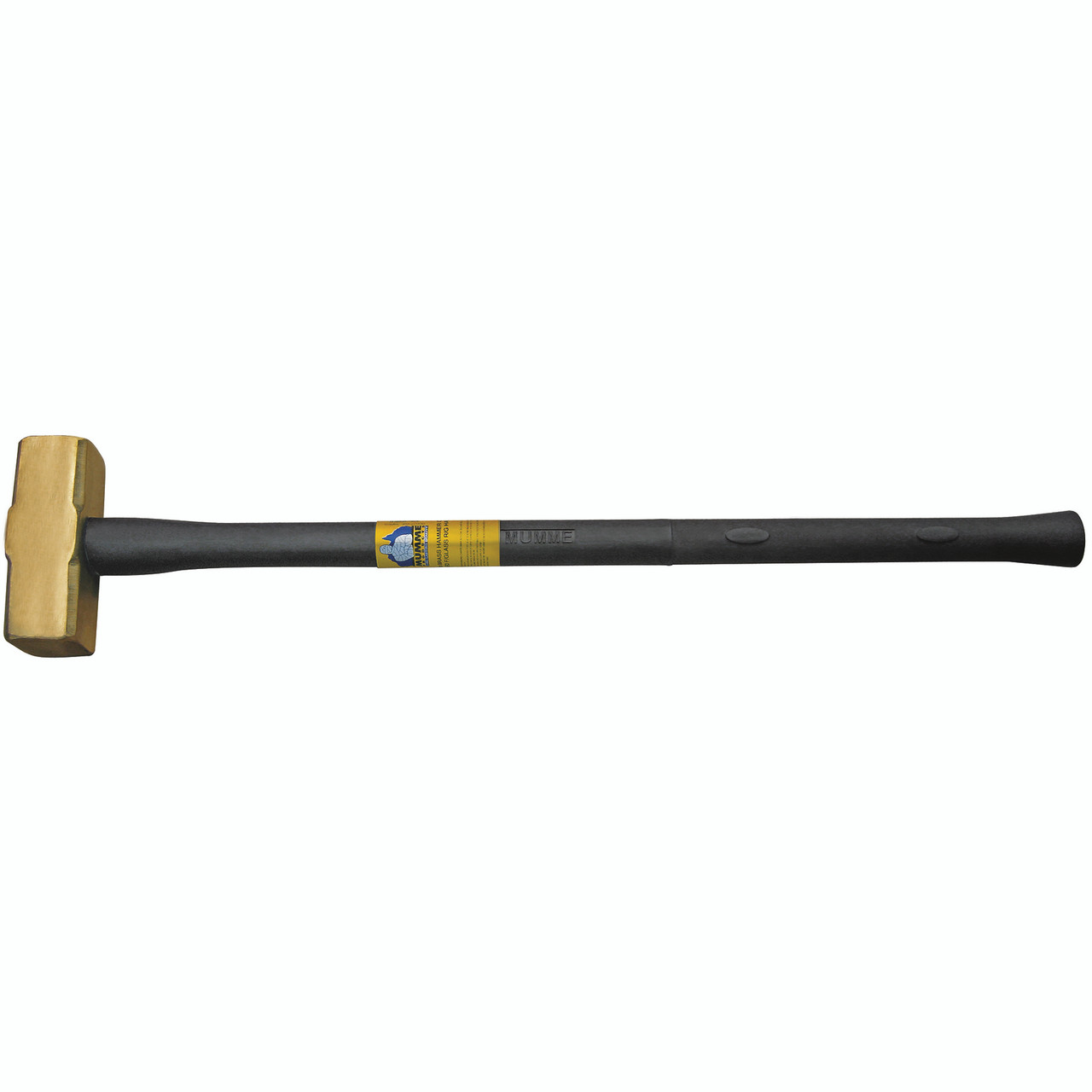 Klein Tools 7HBRFRH04 Brass Sledge Hammer, FGL Rubber Grip, 4