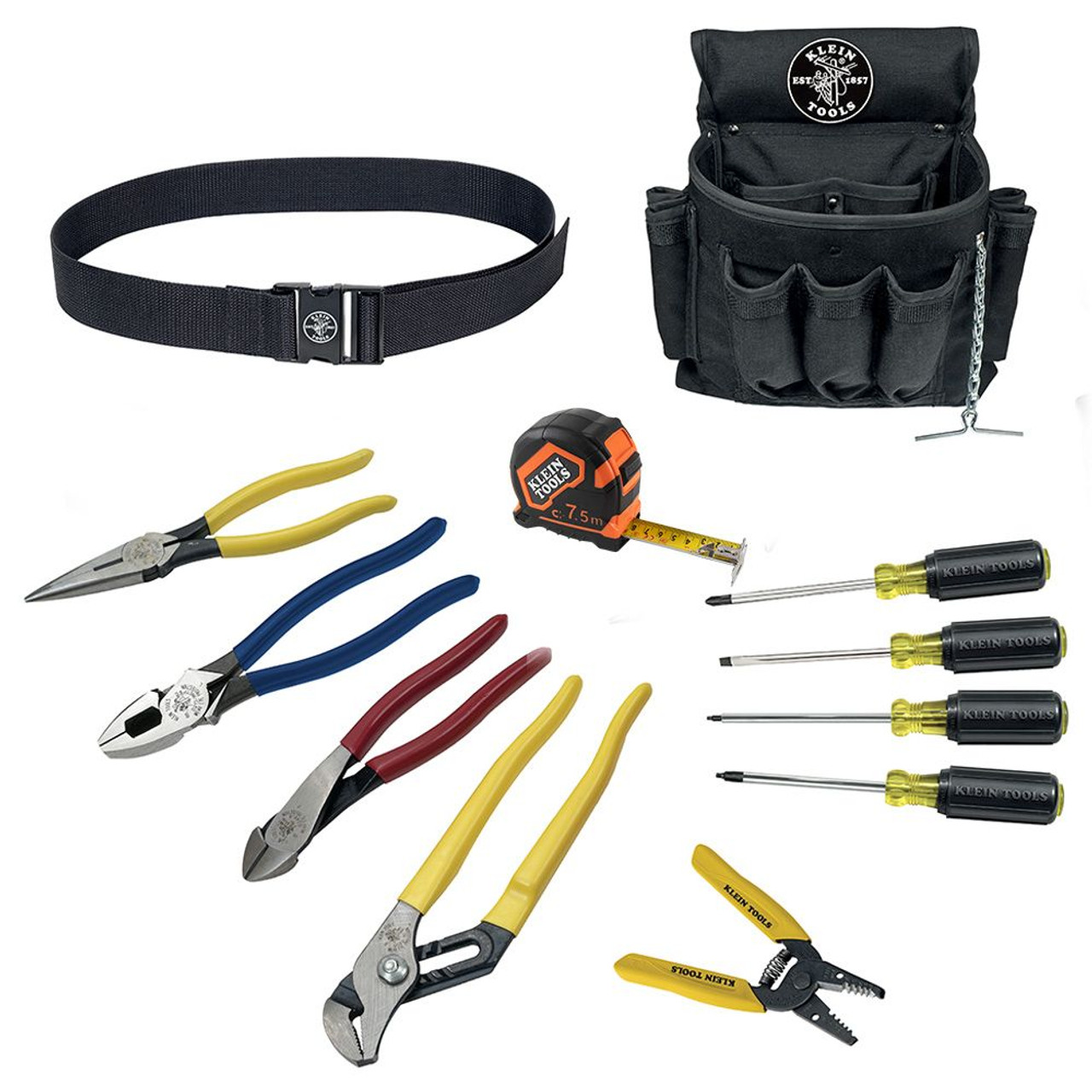 Klein Tools 92003 92003 Electrician Tool Kit with Klein Tools Hand Tools  JB Tools