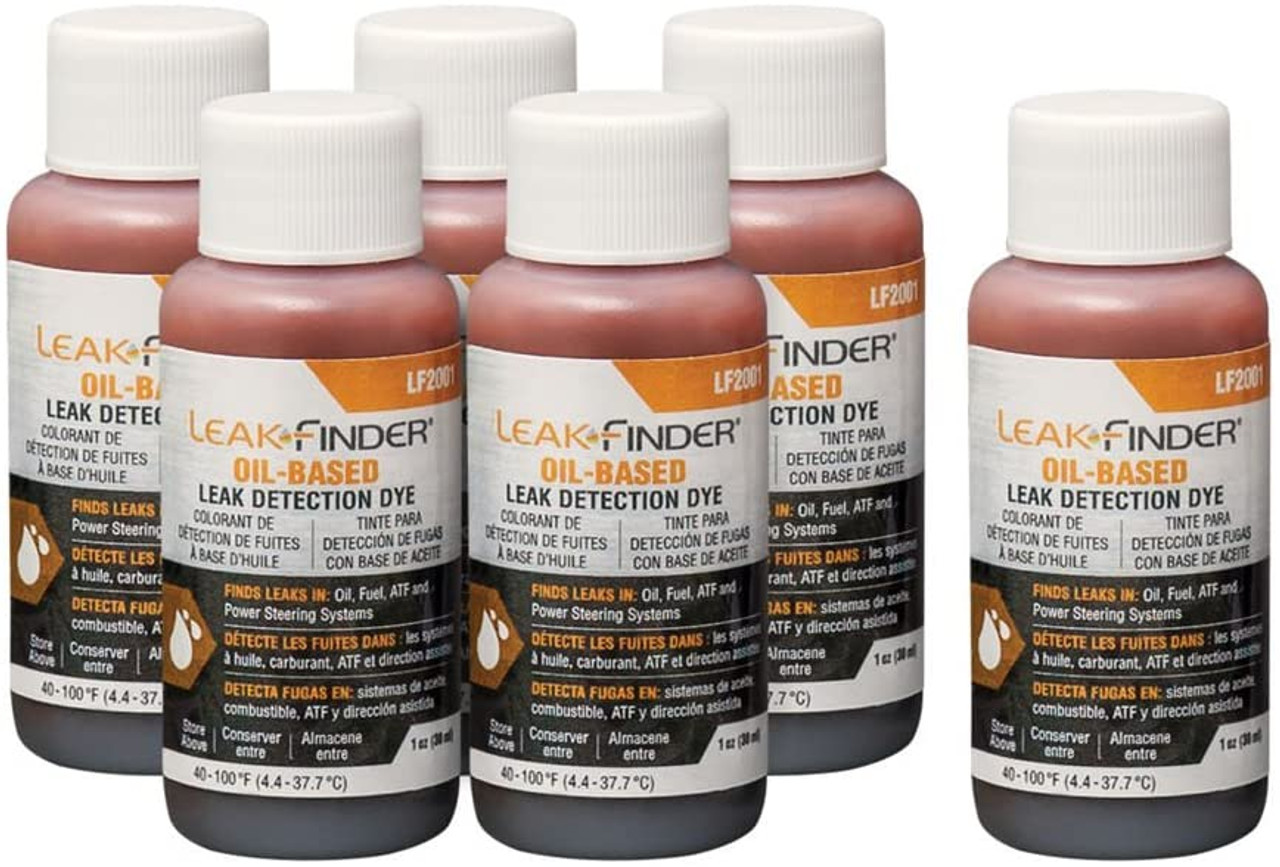 Leakfinder Lf2001 Oil Based Ac System Leak Detection Dye 1 Oz X 6
