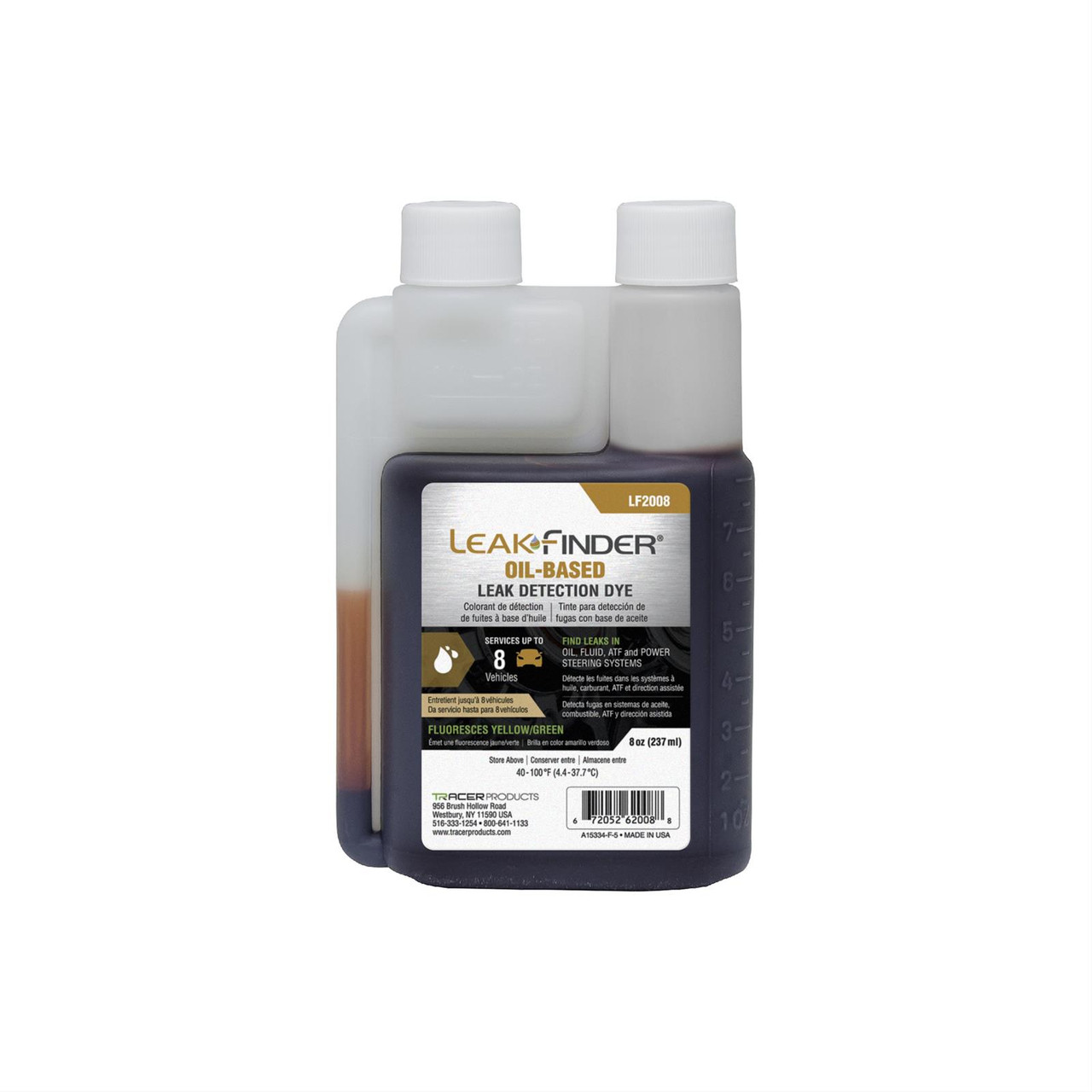Tracerline LeakFinder 8oz Oil-Based Dye (LF2008) | JB Tools