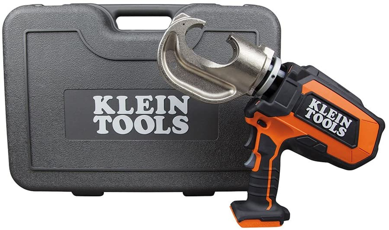 Klein Tools BAT20-12T165 Battery-Operated 12-Ton Crimper with Case JB  Tools