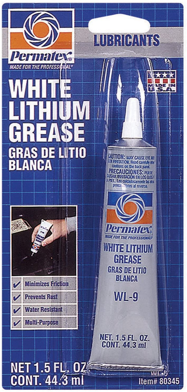 Graisse lubrifiante blanche au lithium, 300g de PERMATEX
