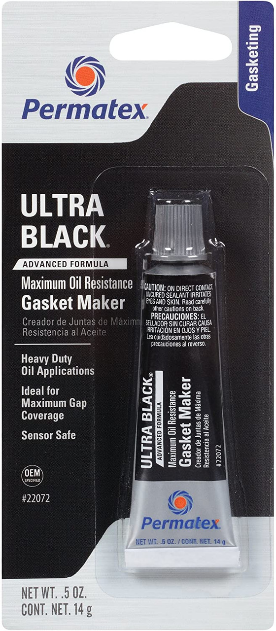 Permatex Adhesive Sealant, Black Silicone - 3 oz