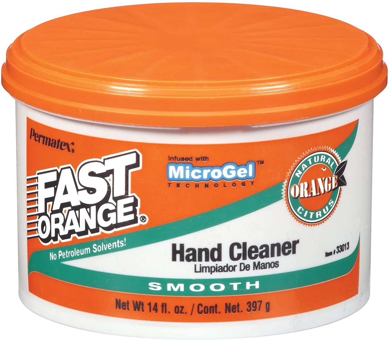 Permatex 33013 Fast Orange Smooth Cream Hand Cleaner, 14 oz.