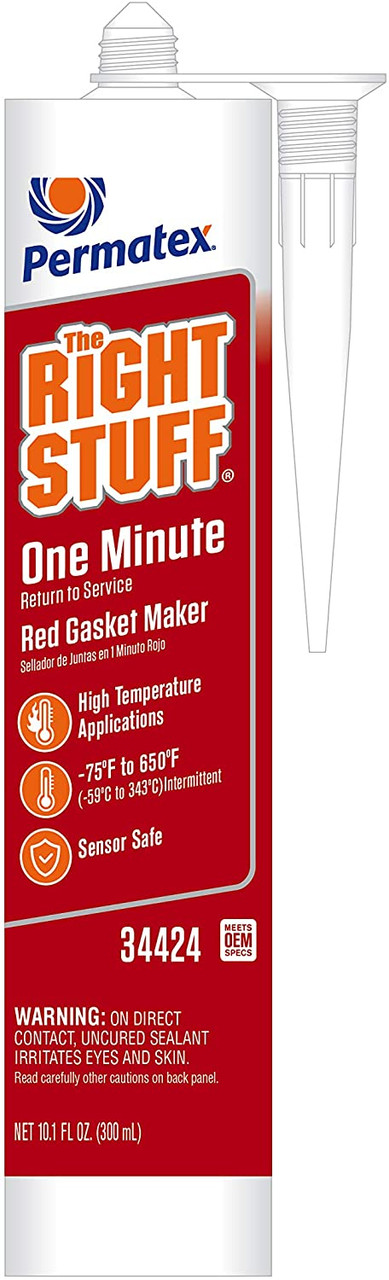 Buy Permatex High-Temp Red RTV Silicone Gasket Maker 11 Oz., Red