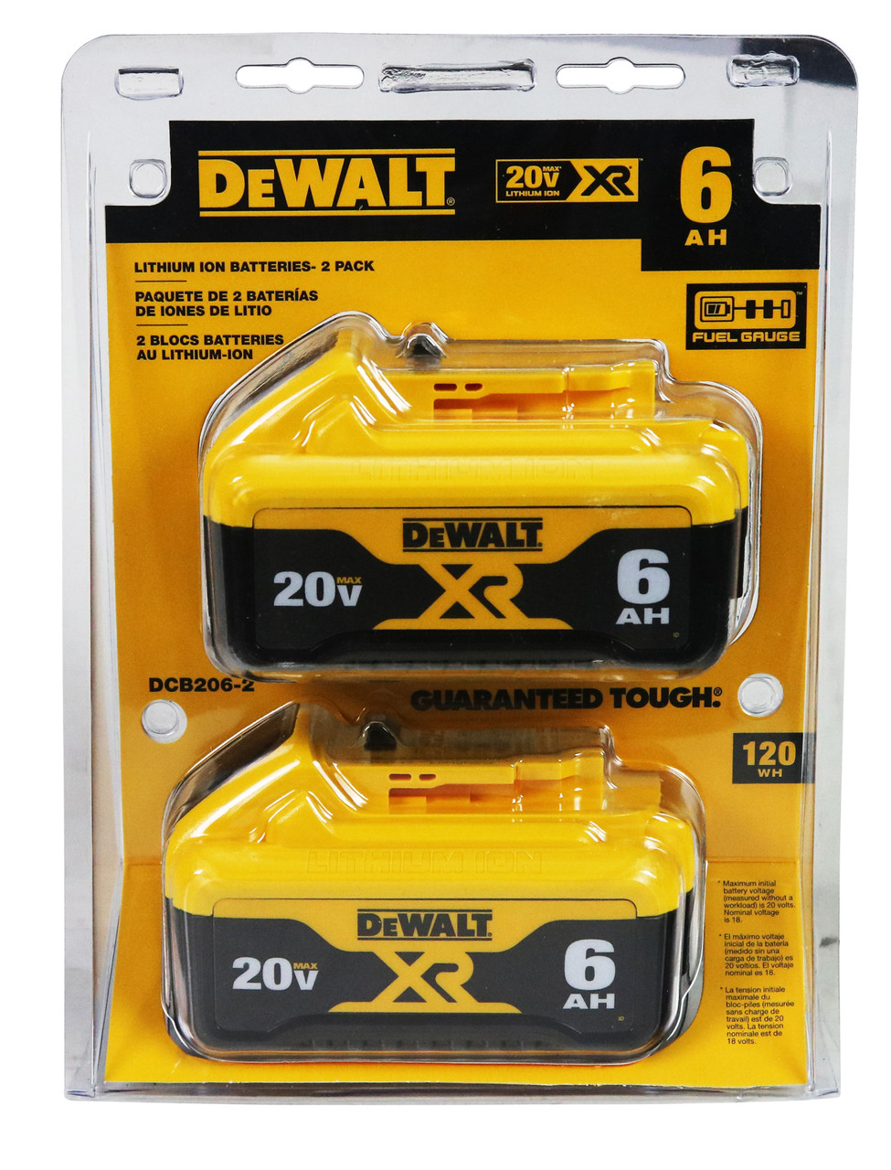 DEWALT DCB2062 20V MAX Battery Premium 6.0Ah Double Pack