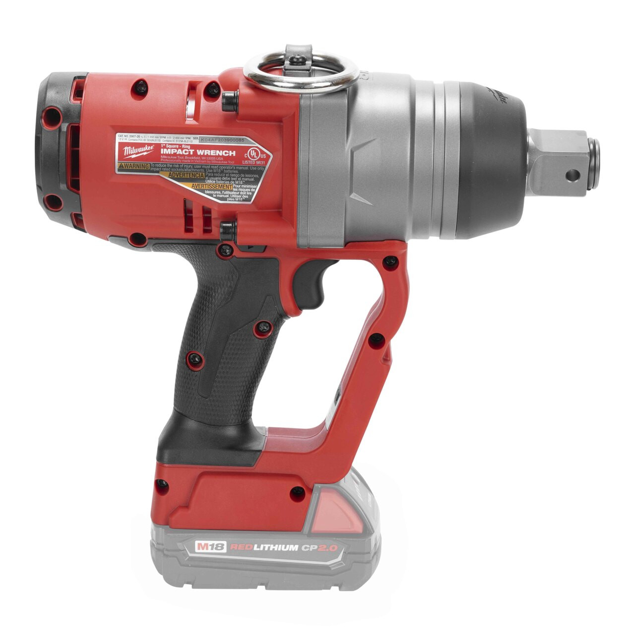 Milwaukee 2867-20 M18 FUEL 18V 1 Inch High Torque Impact Wrench - Bare Tool