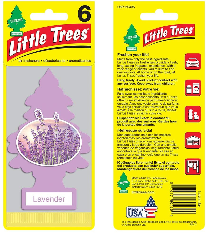 Little Trees U6P-60435 Air Car Freshener Traditional Lavender, 6-Pack | JB  Tools
