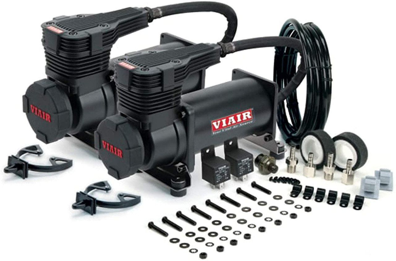 Viair 42548 425C Dual Pack Stealth Black (Gen 2) Air Compressor w/Matte  Black Filter (175 PSI) JB Tools