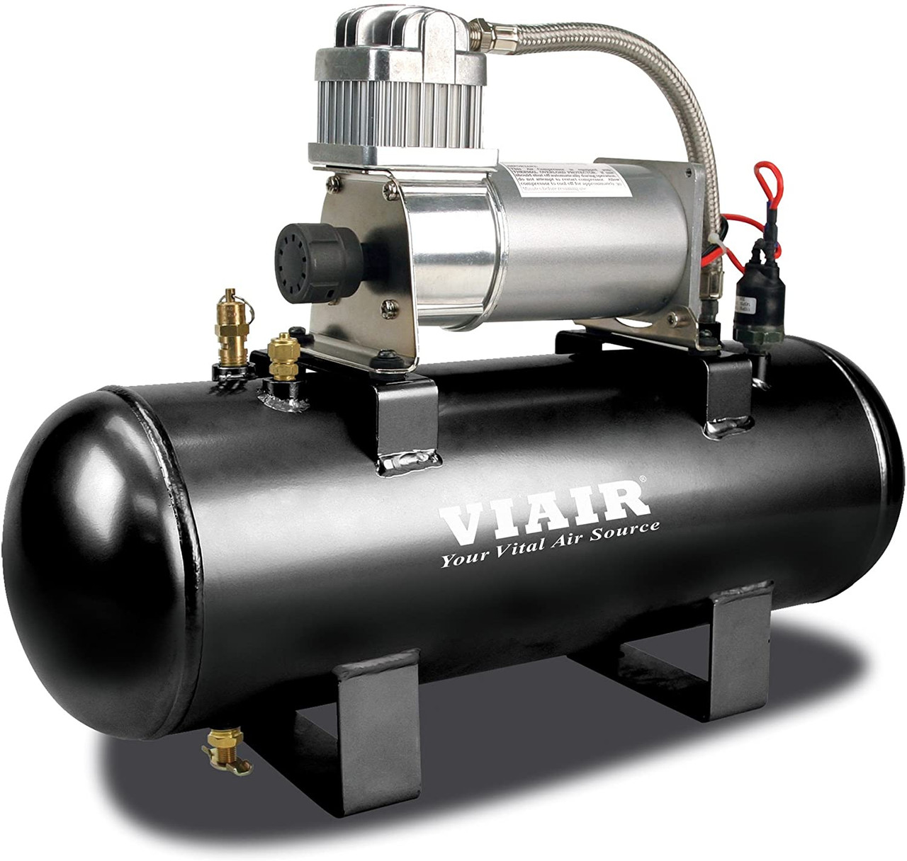 Viair 20005 2.0 Gal. Tank Air Source Kit High Flow-150 (12V, 150 PSI  Compressor)