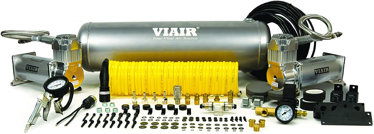 Viair 20017 Dual 450C Onboard Air System (3.28 CFM 150 PSI 44 Amp 12V) JB  Tools