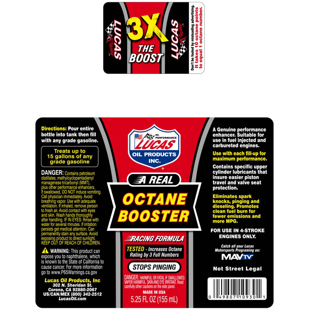 Lucas Oil 10930 Octane Booster 5.25 Oz. JB Tools
