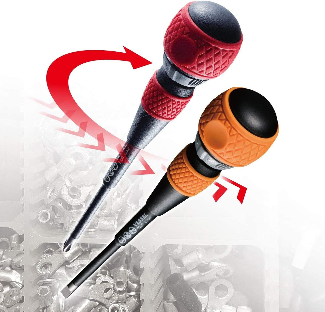 Vessel 22005EVA 2200 Ball Ratchet Screwdriver Set In Eva Foam, 5 Piece JB Tools