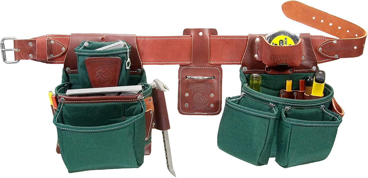 Occidental Leather 8080DB XL OxyLights Framer Tool Belt Package, X-Large,  Green JB Tools