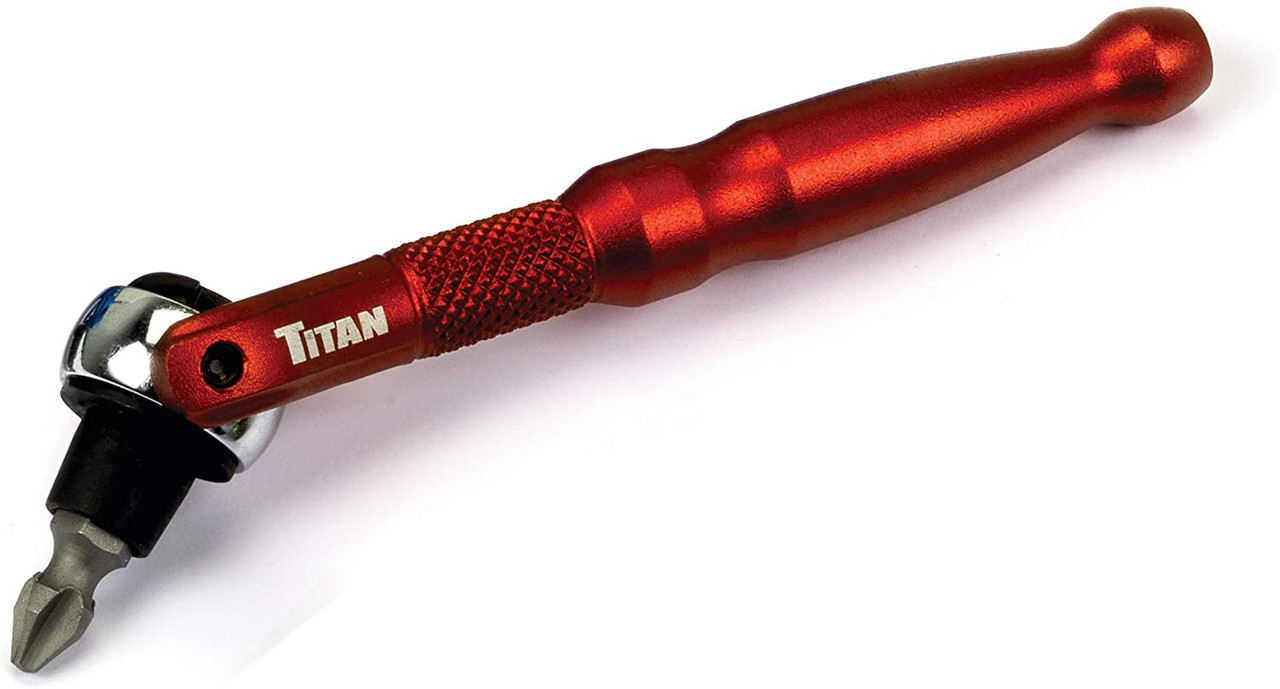 Titan Tools Aluminum Swivel Head Micro Bit Driver 1/4