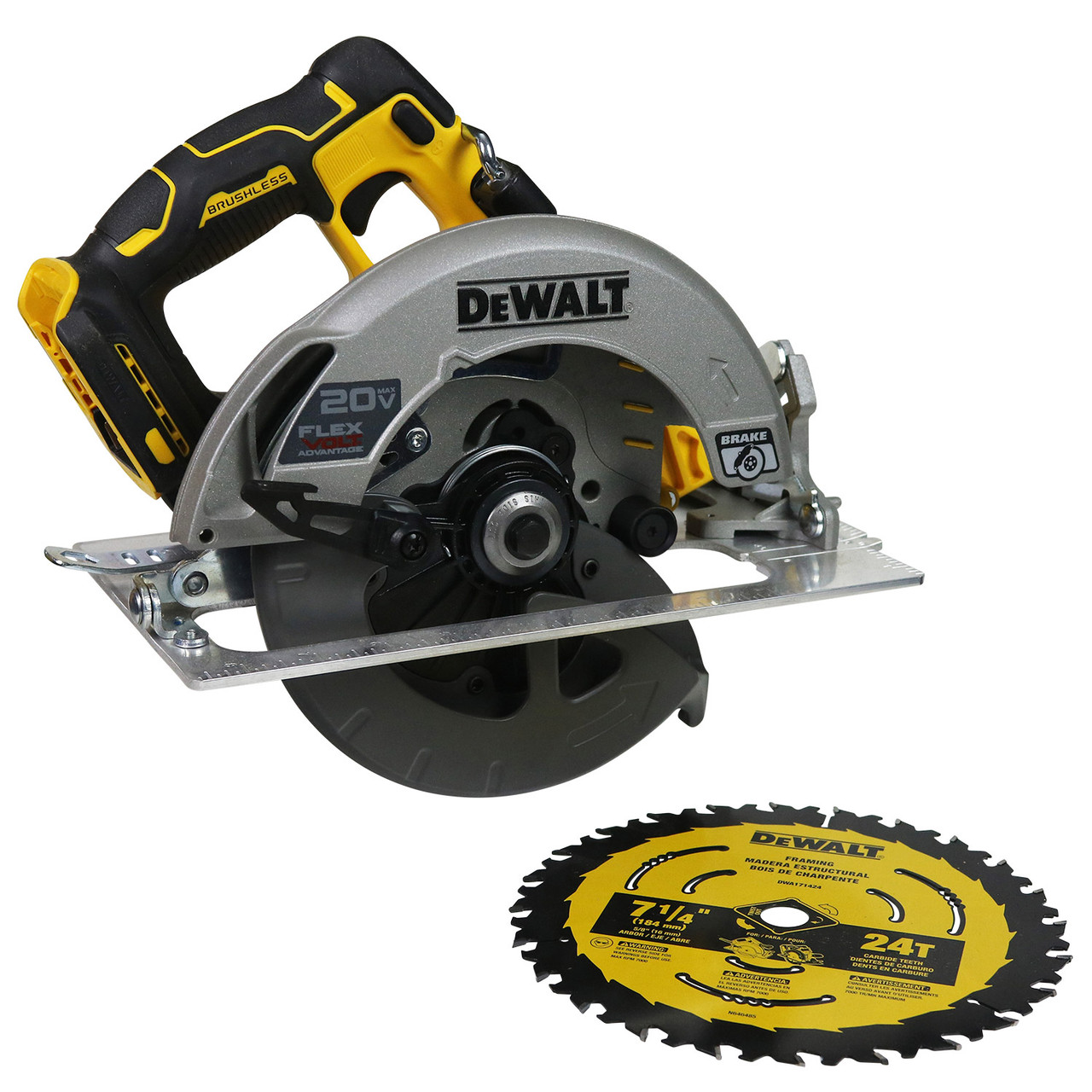 Dewalt dcs573b 20v 最大* 7-1/4 インチ ブラシレス コードレス丸のこ