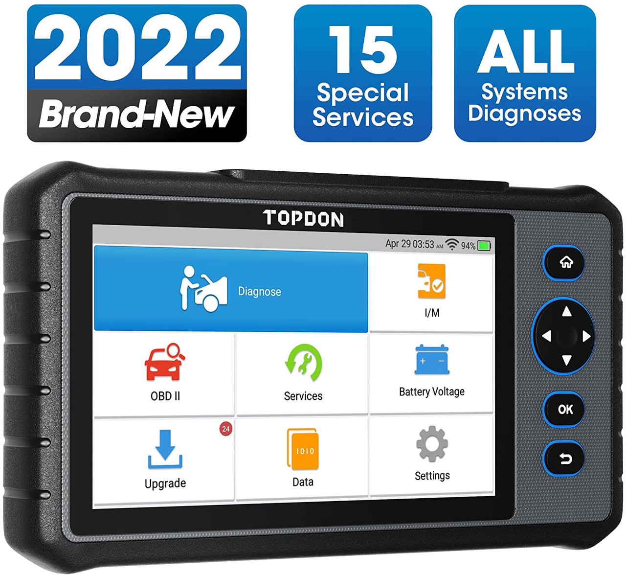 Topdon usa td52110062 phoenix smart avancerad intelligent diagnostisk  skanner