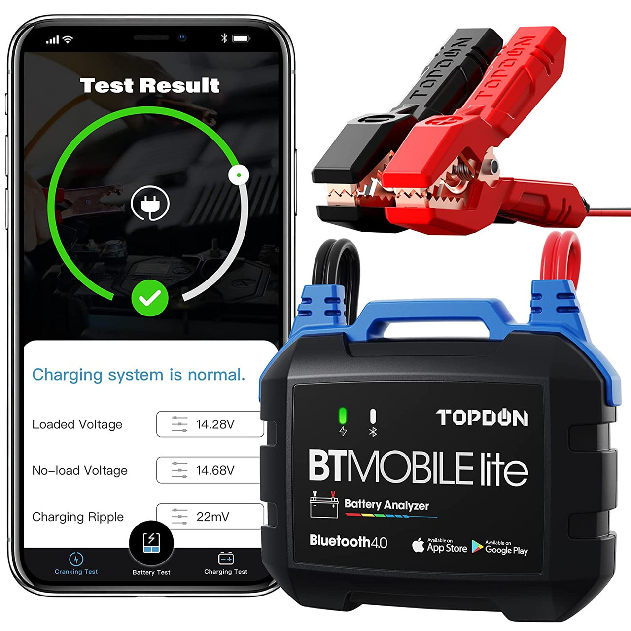 Topdon 12v BATTERIA Auto Tester per Auto OBD dispositivo diagnostico dispositivo di prova revisore wireless 
