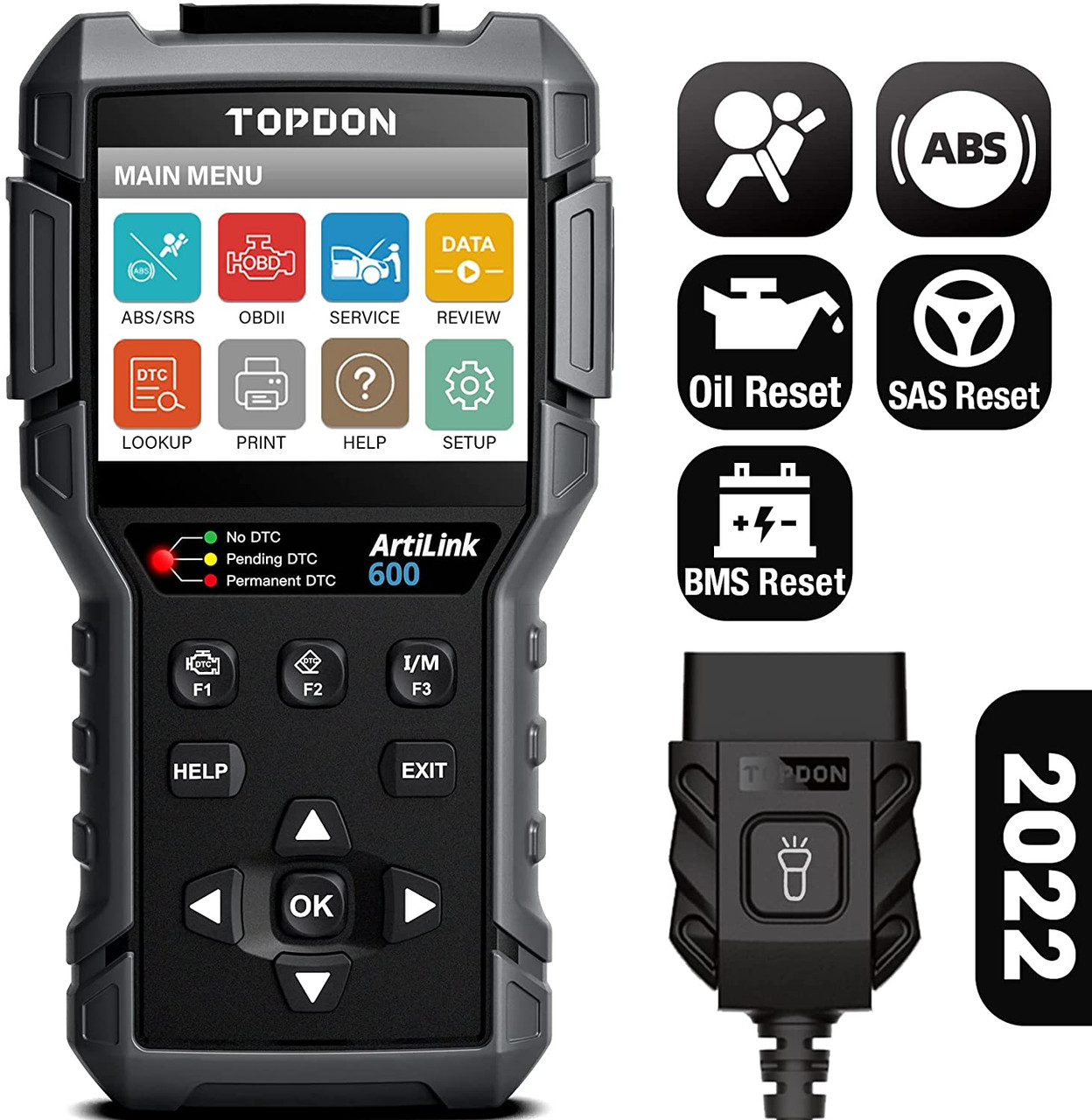 OBD2 Scanner Code Reader Topdon AL300 Car Check Engine Fault Code Reader 