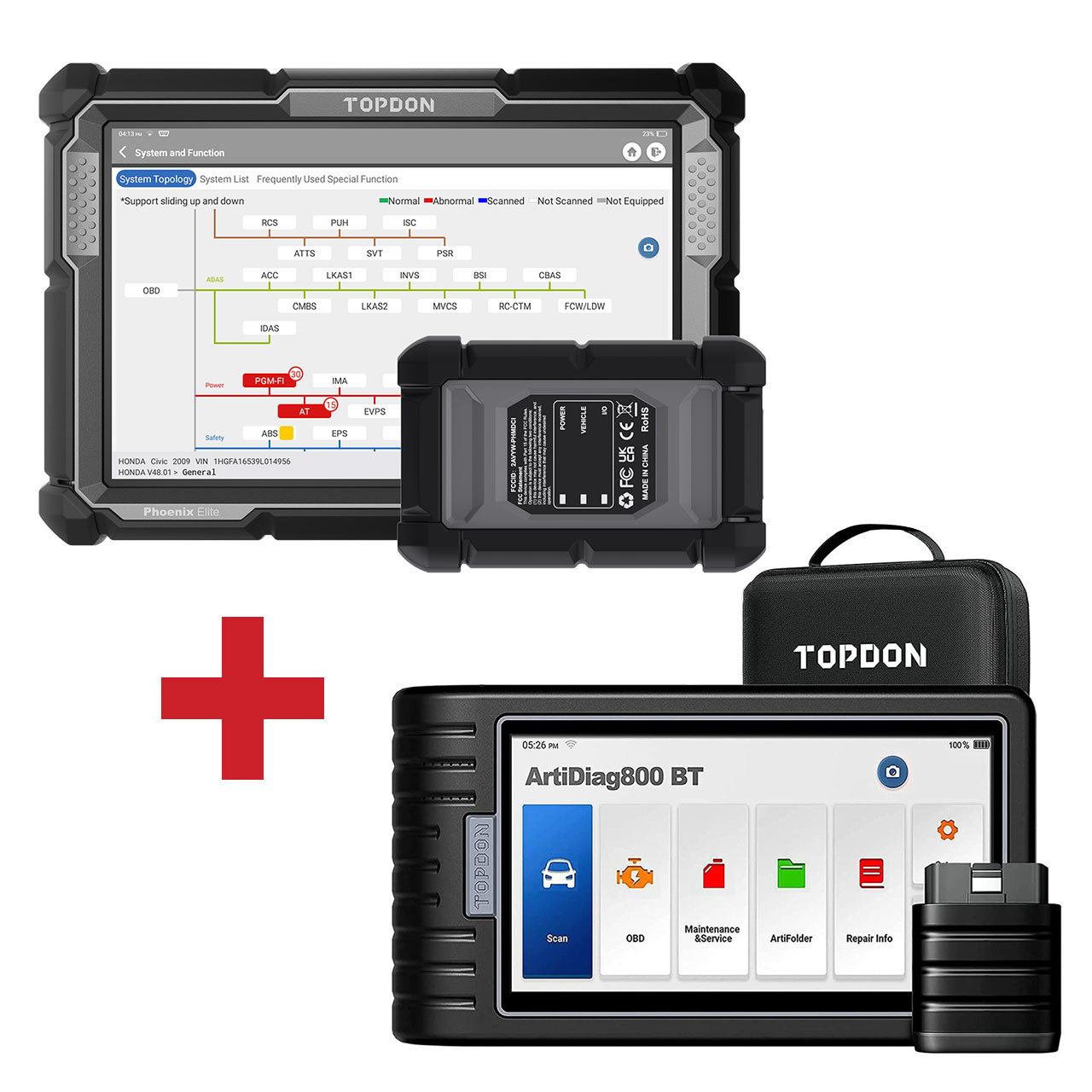 Topdon USA Phoenix Elite Diagnostic System + Free Tool