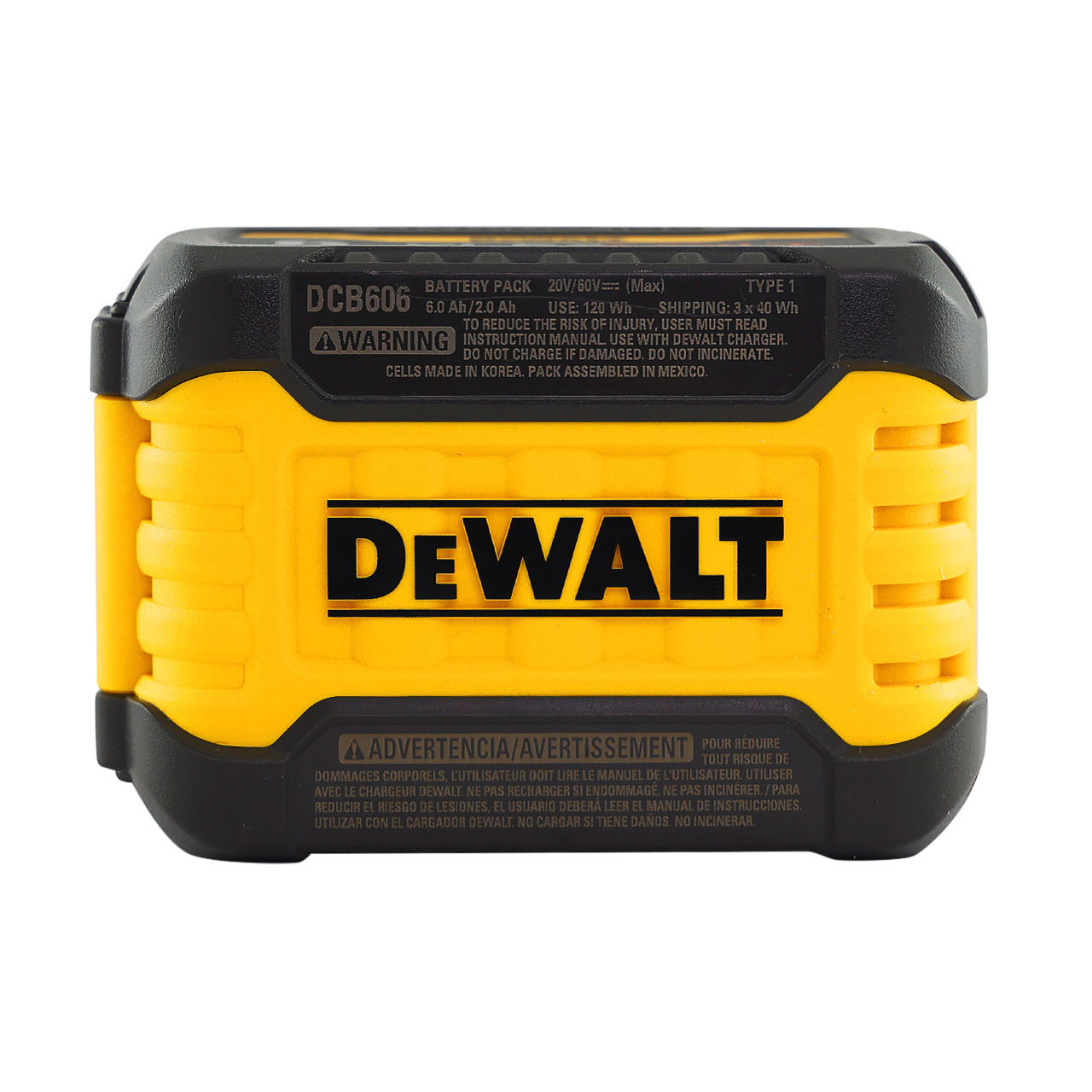 DeWalt dcb606 flexvolt 20v/60v 最大バッテリー 6.0-ah | JB Tools