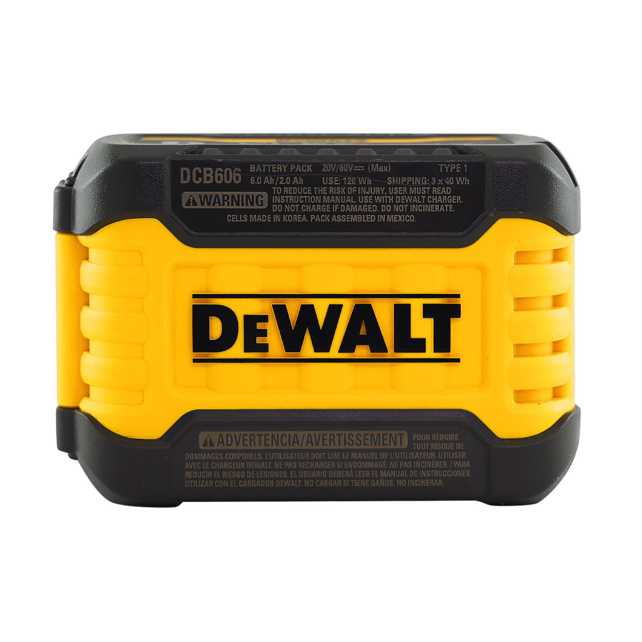Batería Dewalt dcb606-2 flexvolt 20v/60v max, 6.0-ah - paquete de 2