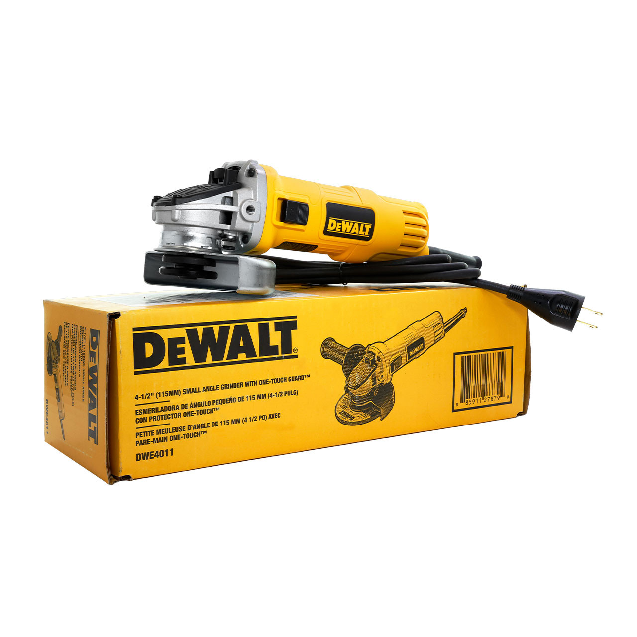 DEWALT 4-1/2 Small Angle Grinder With One-Touch Guard DWE4011