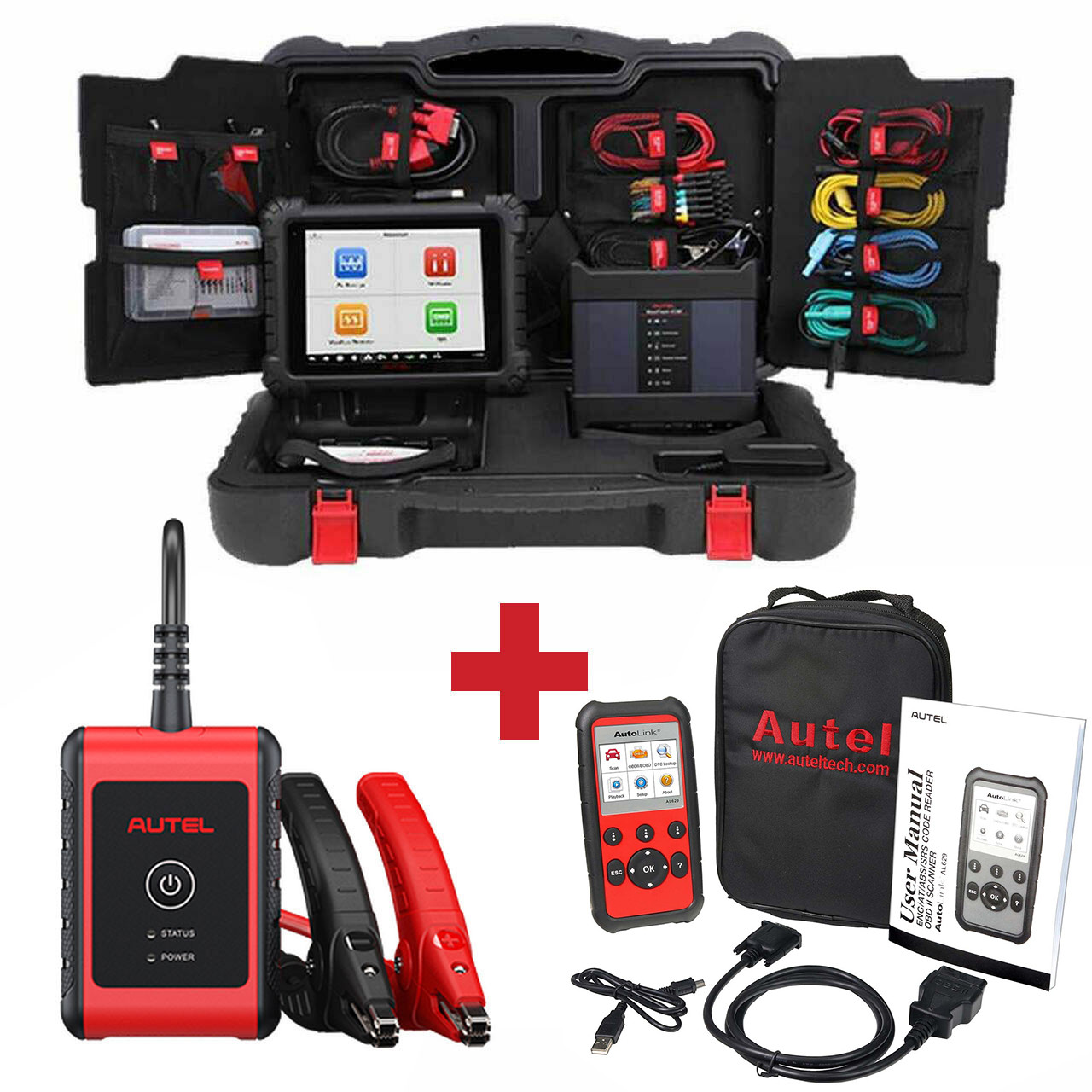 Autel USA MS919 MaxiSys Advanced Diagnostic Tablet/Scan Tool Kit w/VCMI  (Upgraded Elite) + Free Tools