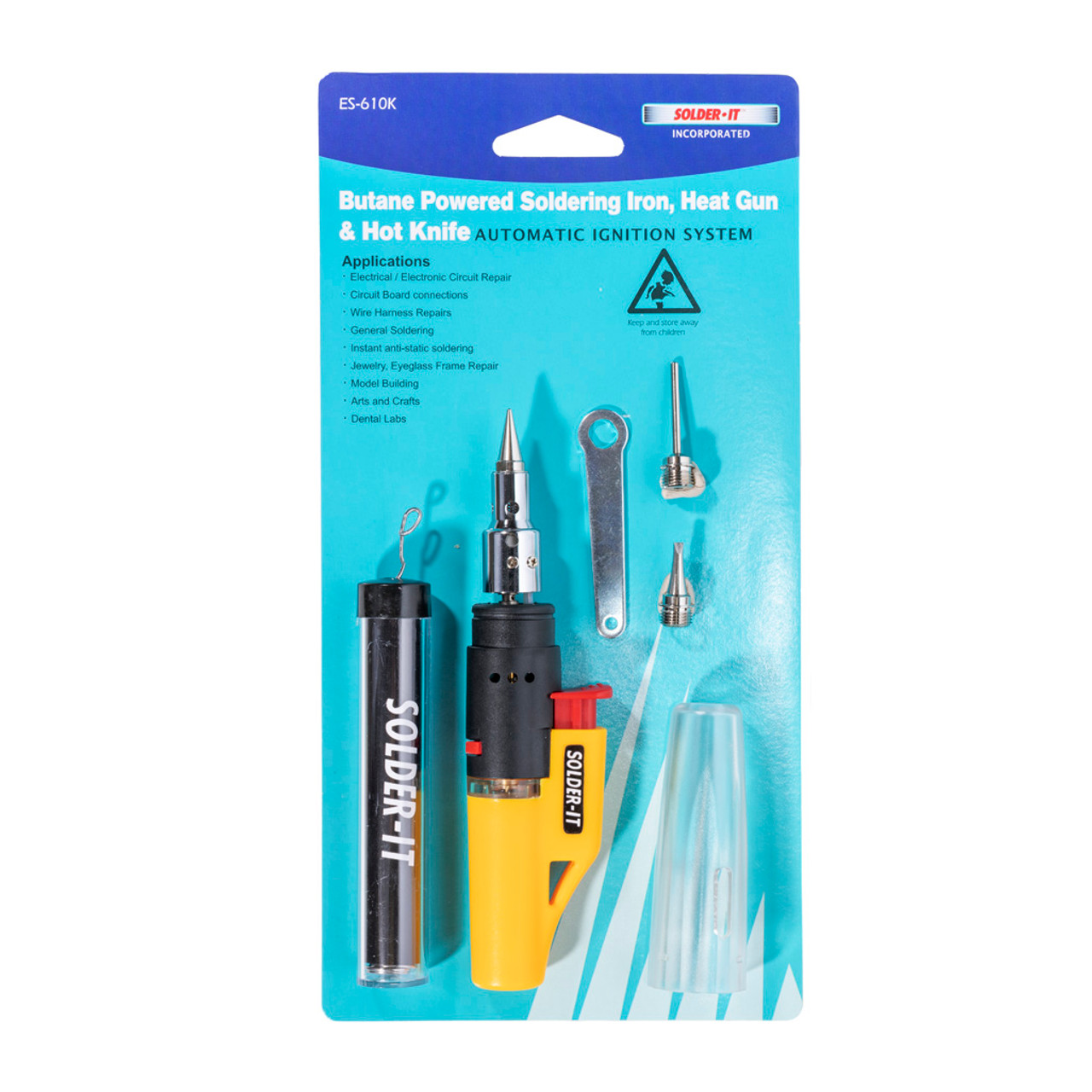 SolderIt Butane Soldering Iron and Hot Knife Kit Automatic Ignition