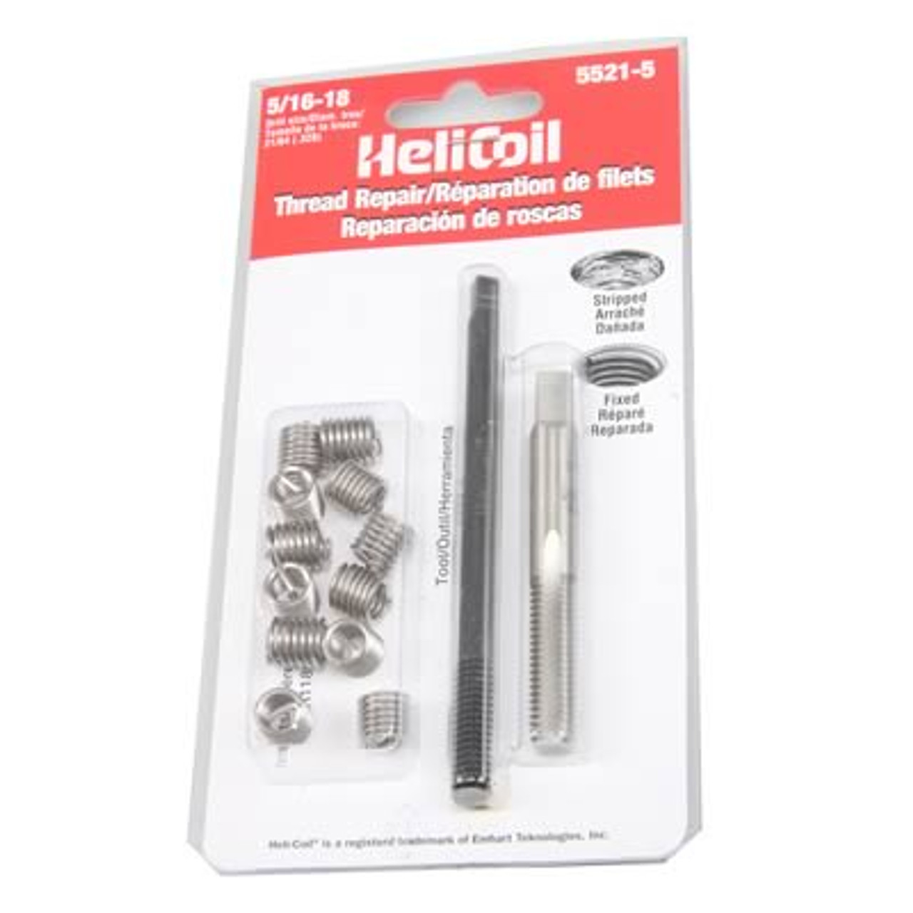 Helicoil 5521-5 Thread Repair Kit, 5/16 x 18 NC