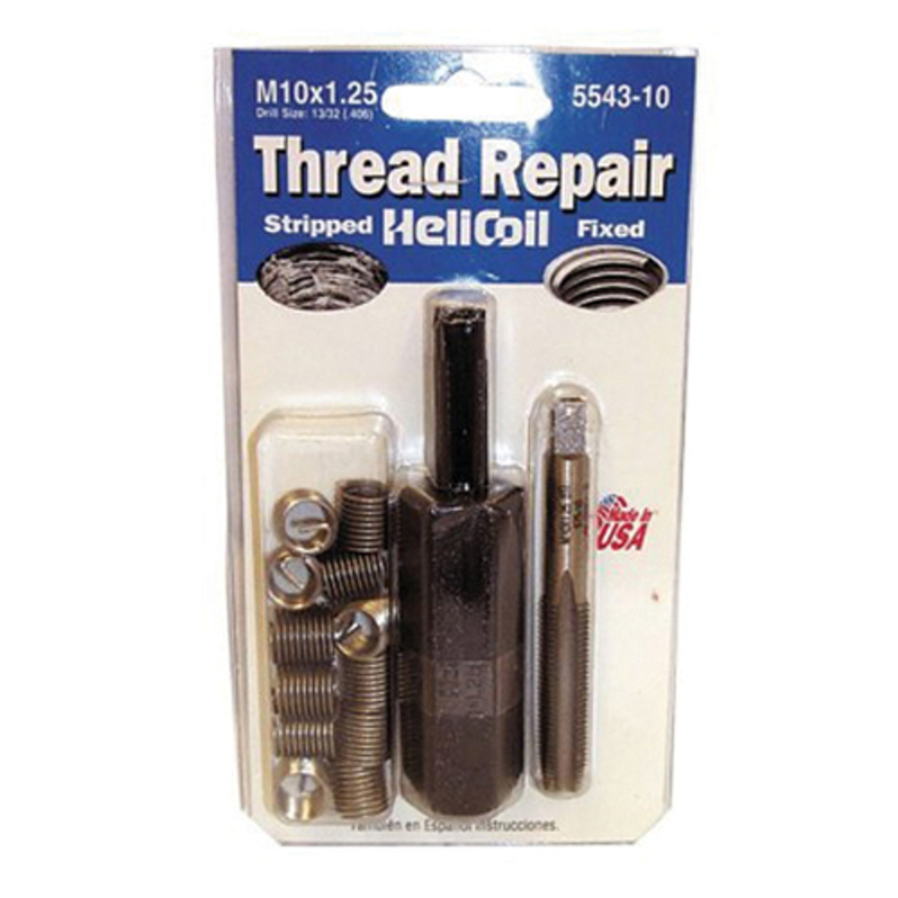 Helicoil 5543-10 Thread Repair Kit, 10mm x 1.25 NF