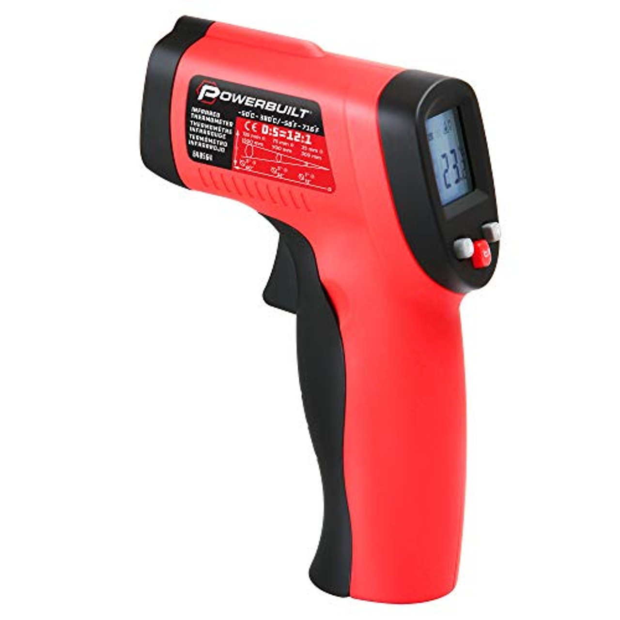General Tools TS05 ToolSmart BlueTooth Connected Laser Temperature Gun,  Thermal Detector, Digital Infrared Thermometer