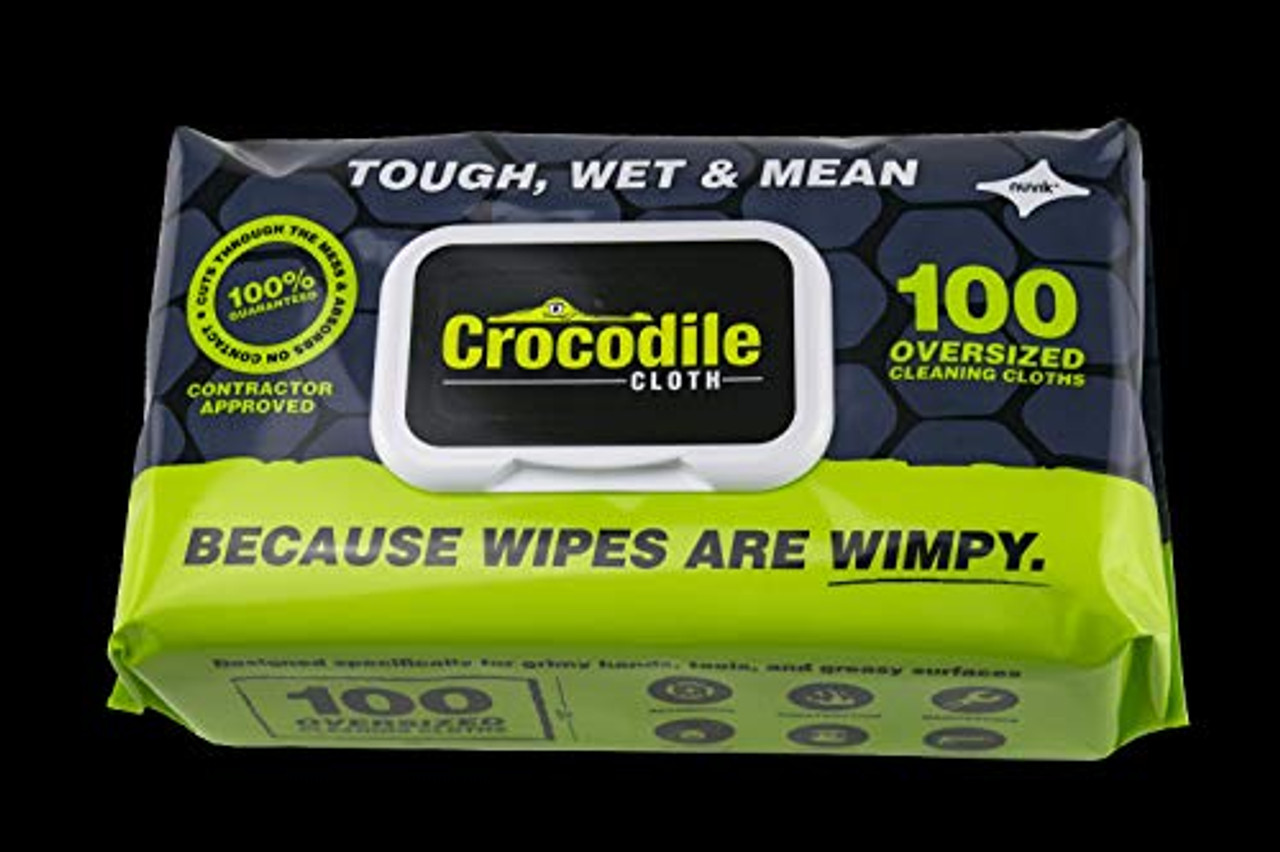 Crocodile Cloth 5900-100 Original Cleaning Wipes, 100 Count