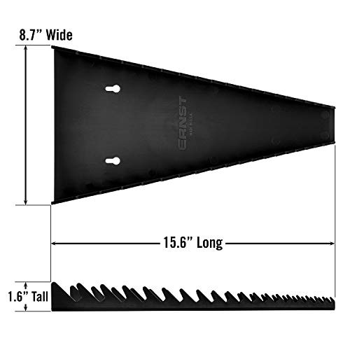 ERNST 6013M Black 20 Tool Wrench Organizer Rail Set with Magnetic Backing
