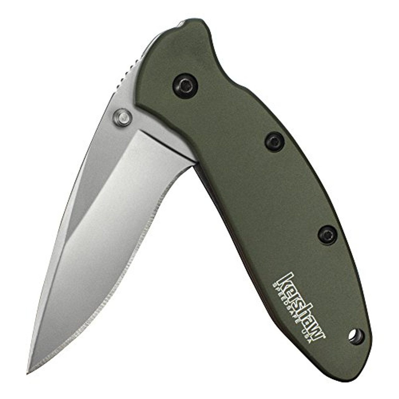 Kershaw 1620ol scalogno, coltellino tascabile verde oliva; 2.4