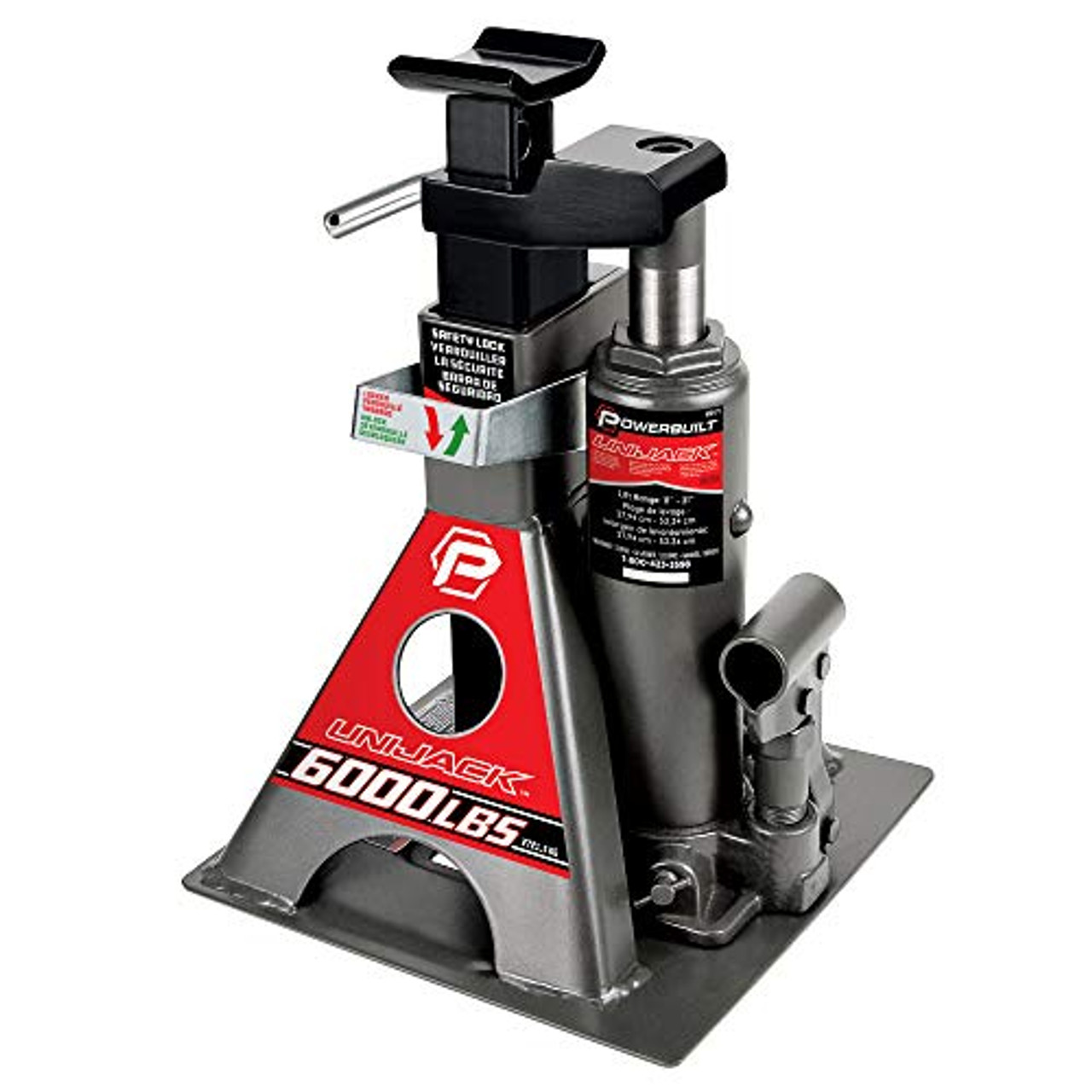 Powerbuilt 620471 Ton All-in-One Hydraulic Bottle Jack and Jackstand JB  Tools