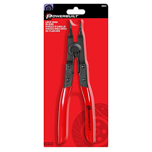 Powerbuilt 648633 Internal Snap Ring Pliers , Red JB Tools