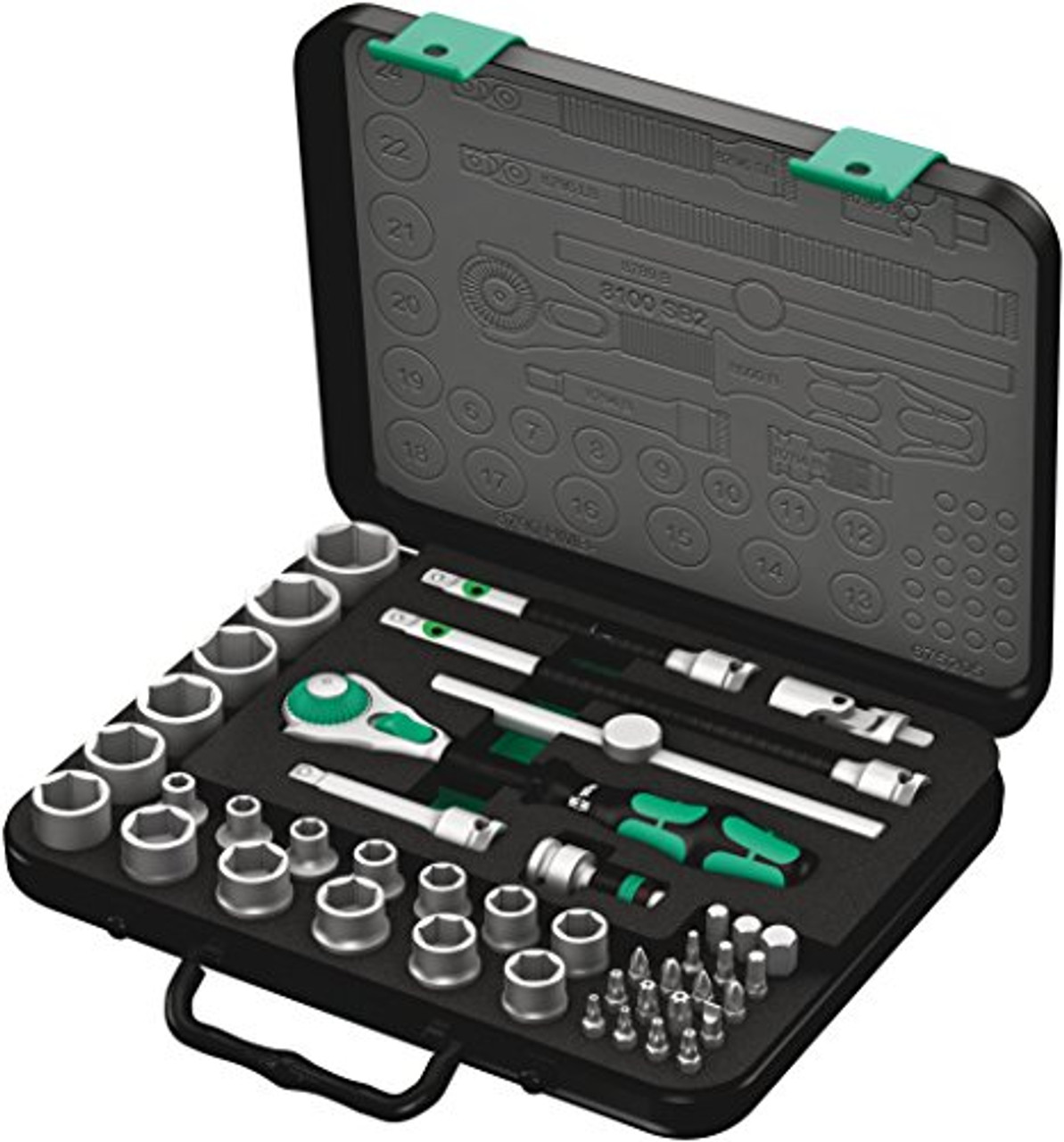 WERA TOOL-CHECK PLUS JUEGO DE PUNTAS Y VASOS CON CARRAC