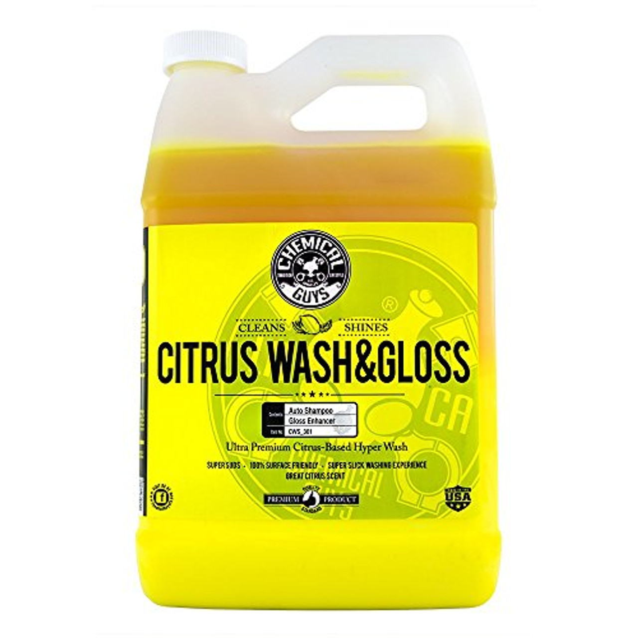 Chemical Guys CWS203 Foaming Citrus Fabric Clean Carpet & Upholstery  Cleaner (Works on Car Carpets, Seats, Floor Mats & More), 128 fl oz (1  Gallon)