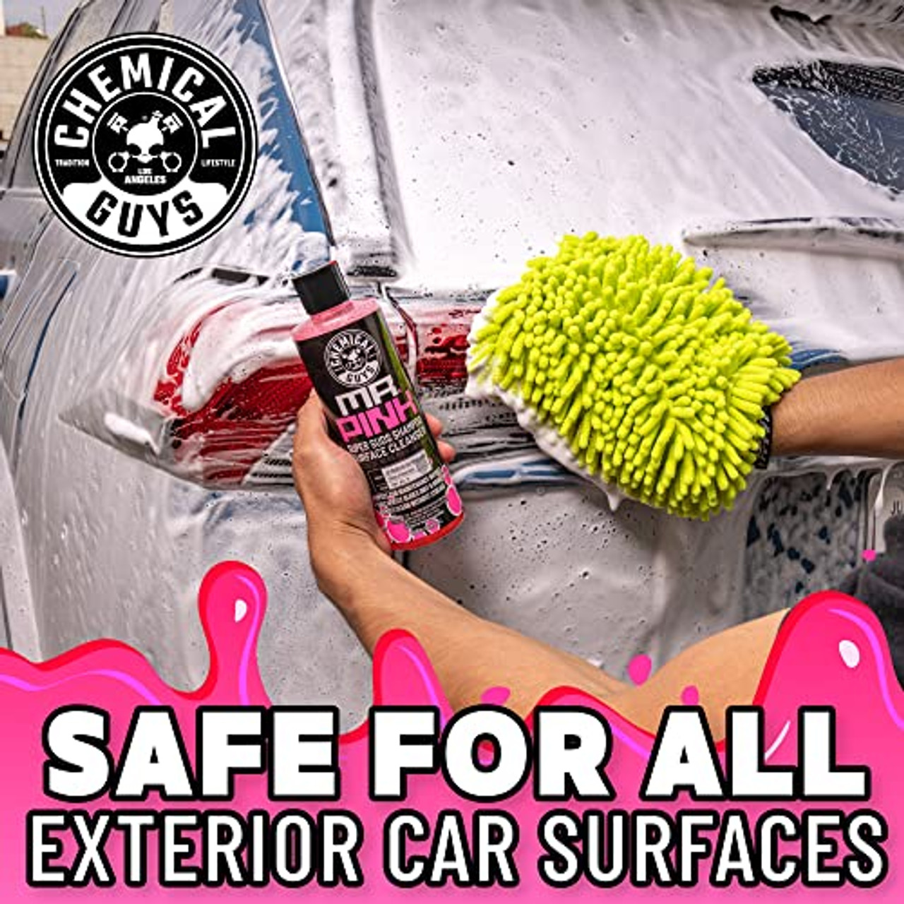 Chemical Guys CWS_402 Mr. Pink Foaming Car Wash Soap, 128 oz, Candy Scent