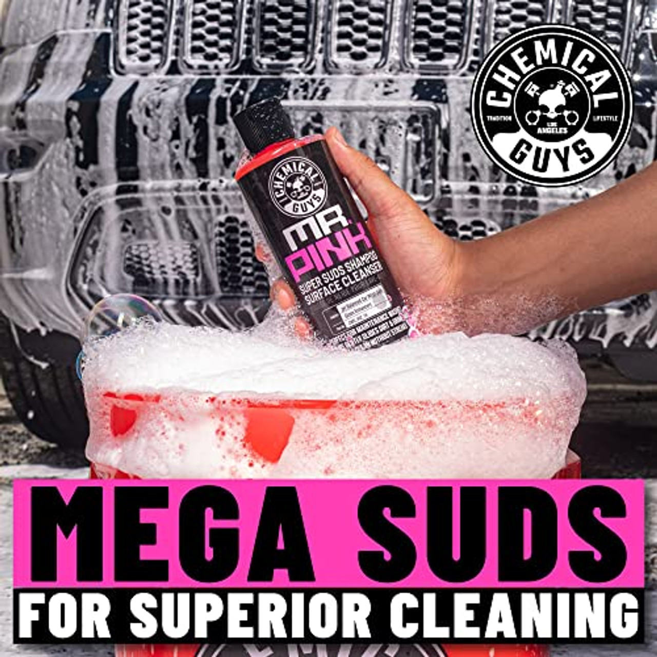 Chemical Guys CWS_402 Mr. Pink Foaming Car Wash Soap, 128 oz, Candy Scent