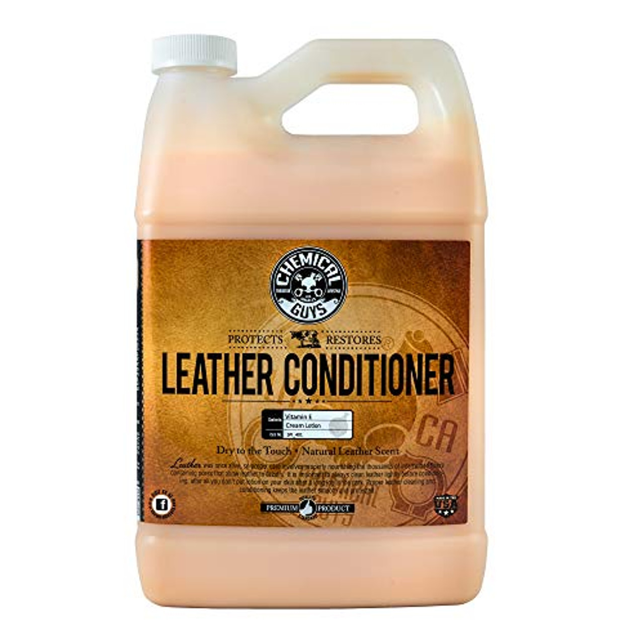  Chemical Guys SPI_103_16 Sprayable Leather Cleaner and  Conditioner in One for Car Interiors, Apparel, and More (Works on Natural,  Synthetic, Pleather, Faux Leather and More) Leather Scent, 16 fl oz 