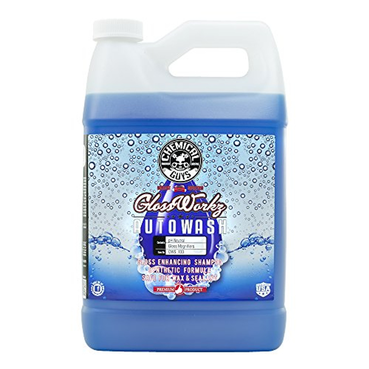 Chemical Guys CWS_301 Citrus Wash & Gloss Foaming Car Wash Soap (Works with Foam Cannons, Foam Guns or Bucket Washes) Safe for Cars, Trucks