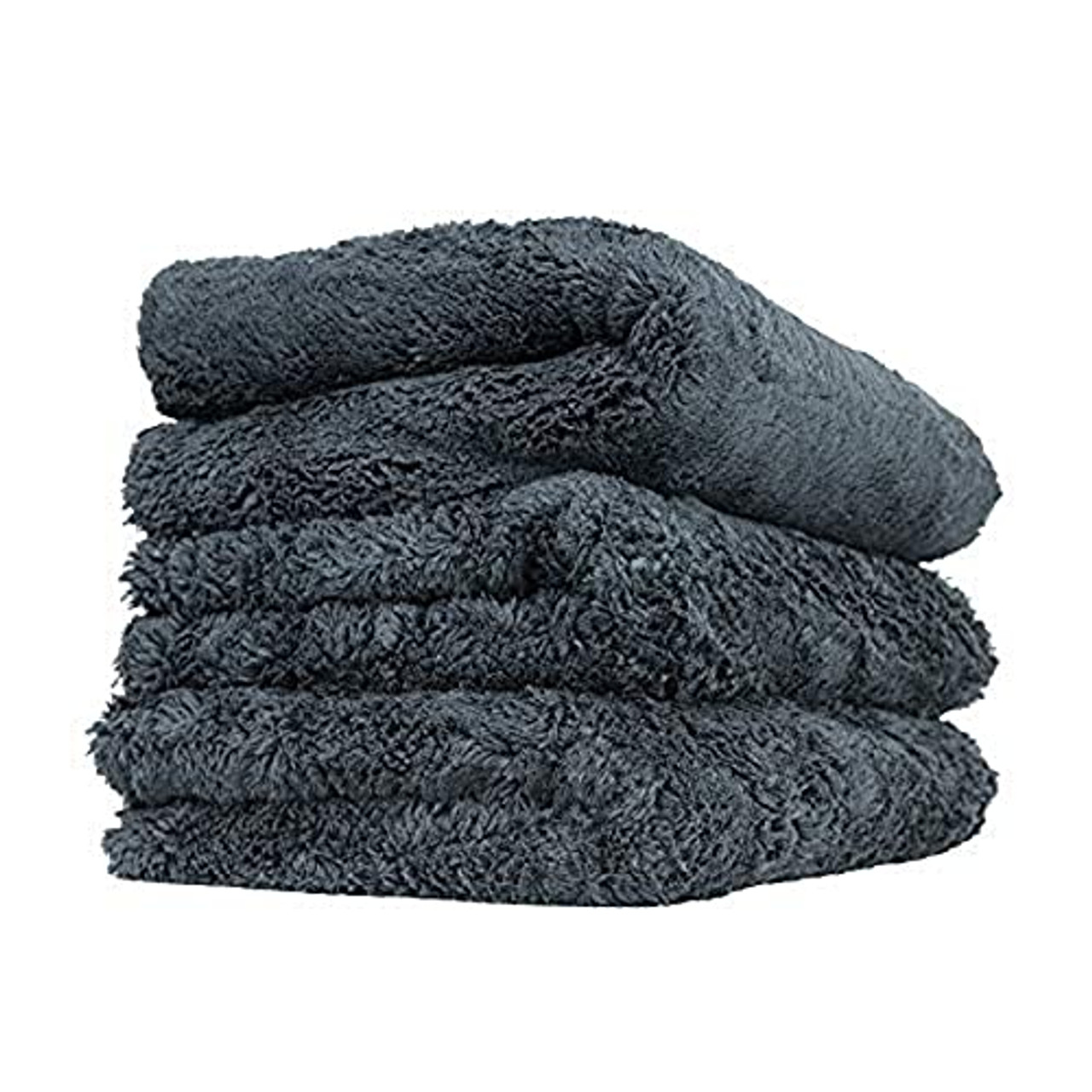 Chemical Guys Workhorse Professional Grade Microfiber Towel Black 3 Pack, MIC35303