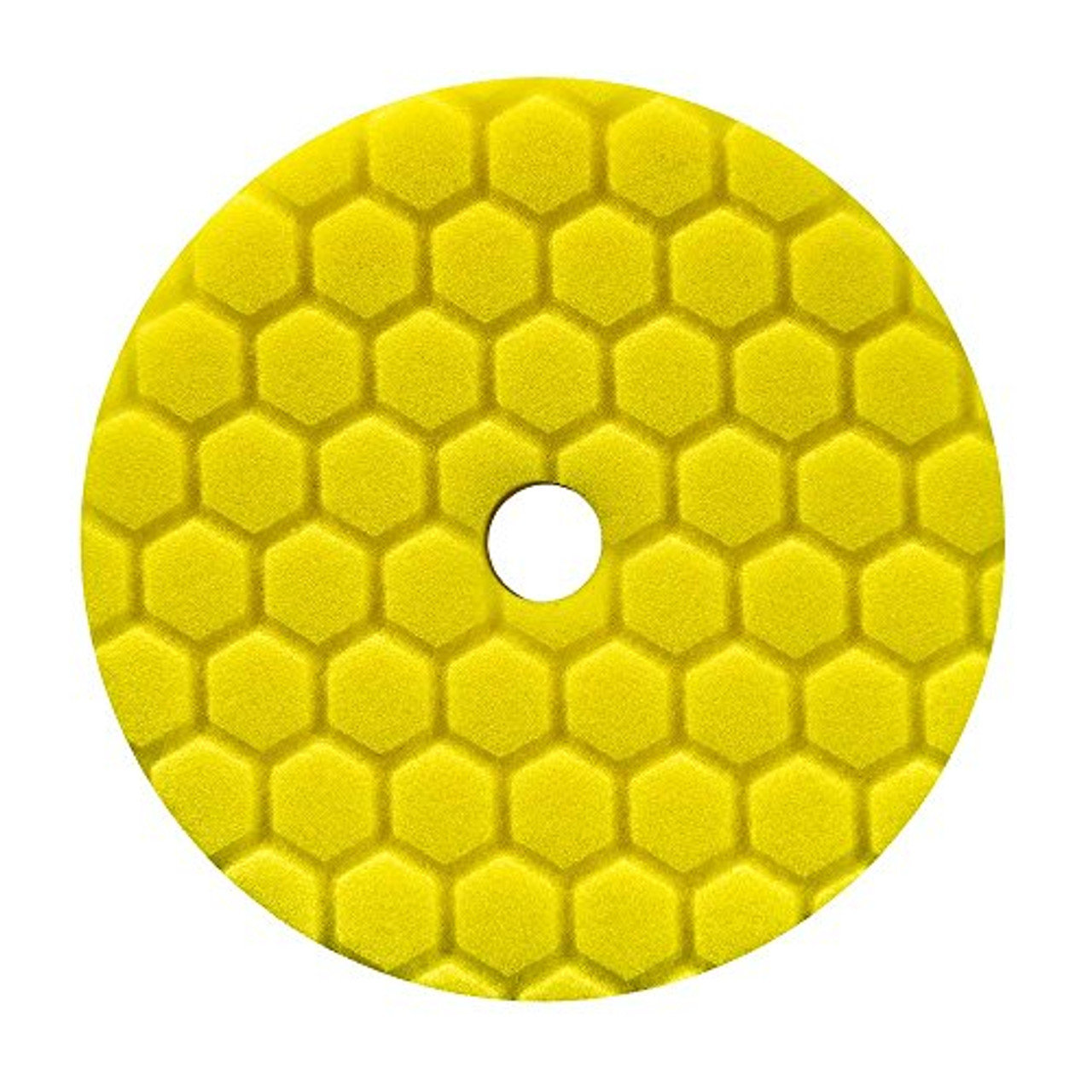 Chemical Guys BUFX111HEX6 Hex-Logic Quantum Heavy Cutting Pad (Yellow, 6.5  Inch) 